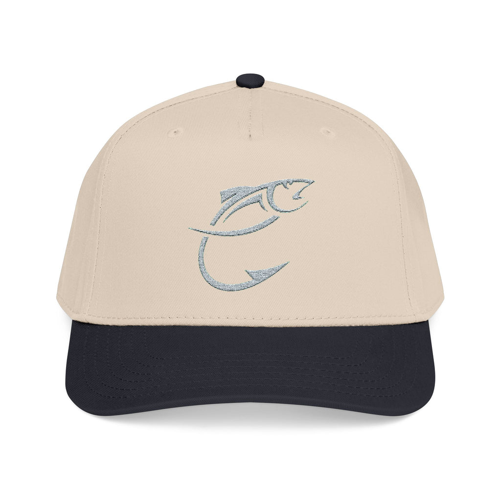 Fishing Hook Cap — Sparkle Fish Hook Embroidered Baseball Hat