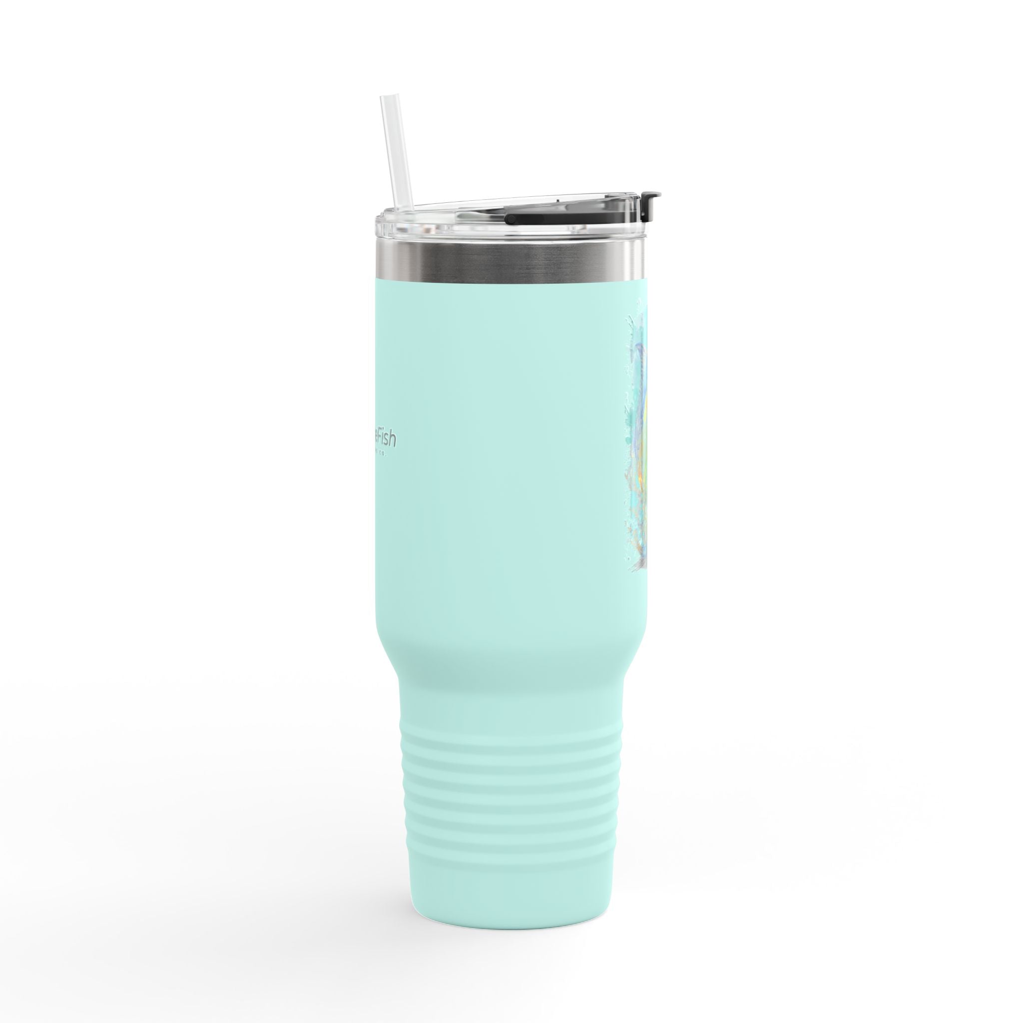 Guatemala Marlin Edition - IndigeFish Big Fish Signature Series 40oz Insulated Travel Mug – (Navy, Teal, White)