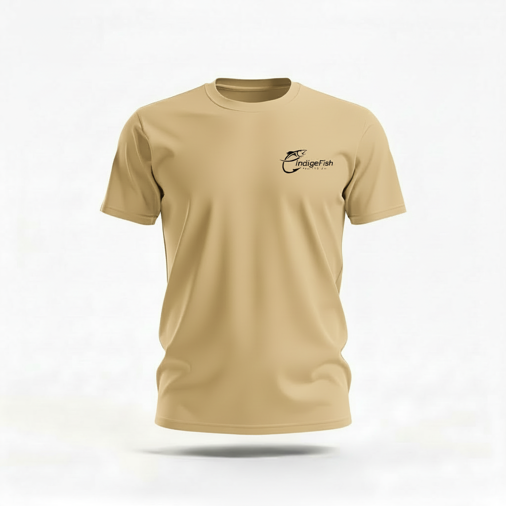 Keep It Reelin™ Chest Label Heritage Angler Tee by IndigeFish