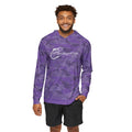 IndigeFish “Respect | Water | Culture” Purple Camo Performance Hoodie