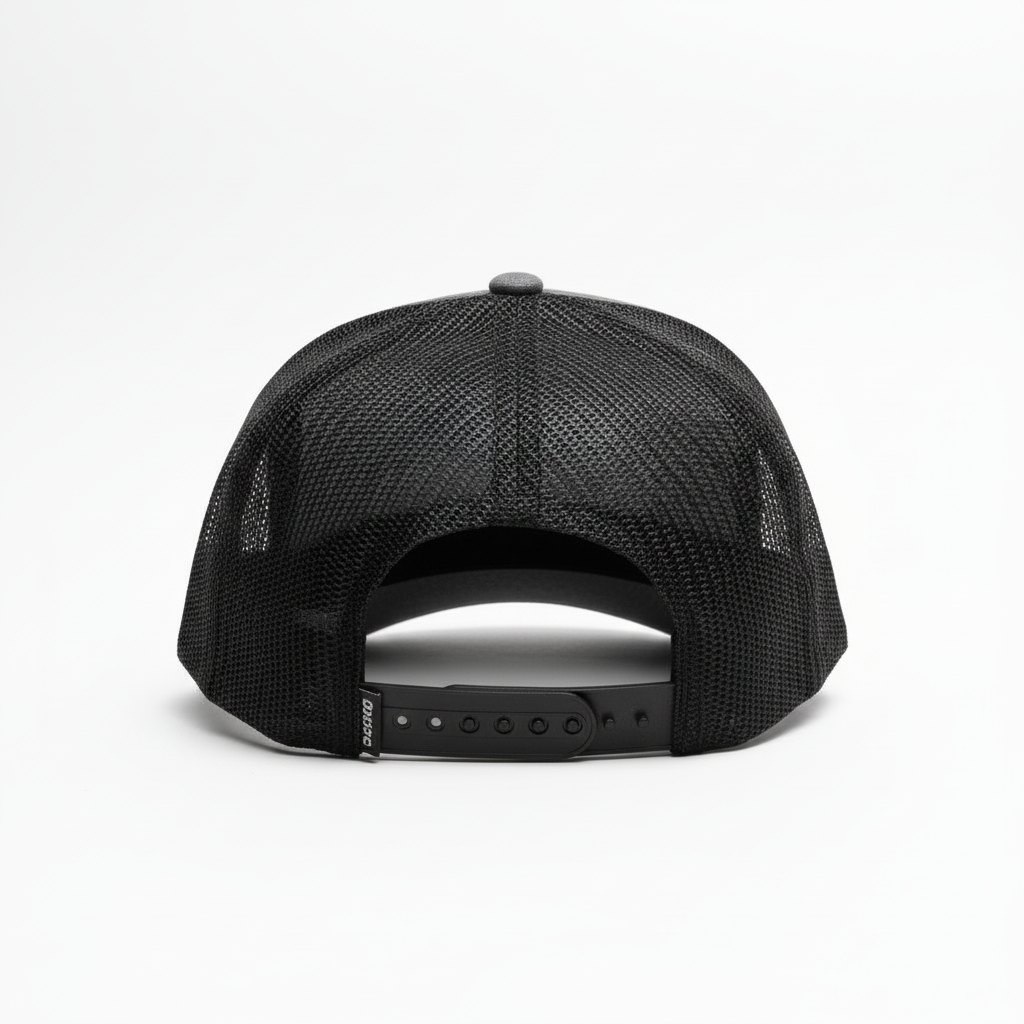 Indigefish Fishing Cap (Charcoal Grey) Turquoise Logo