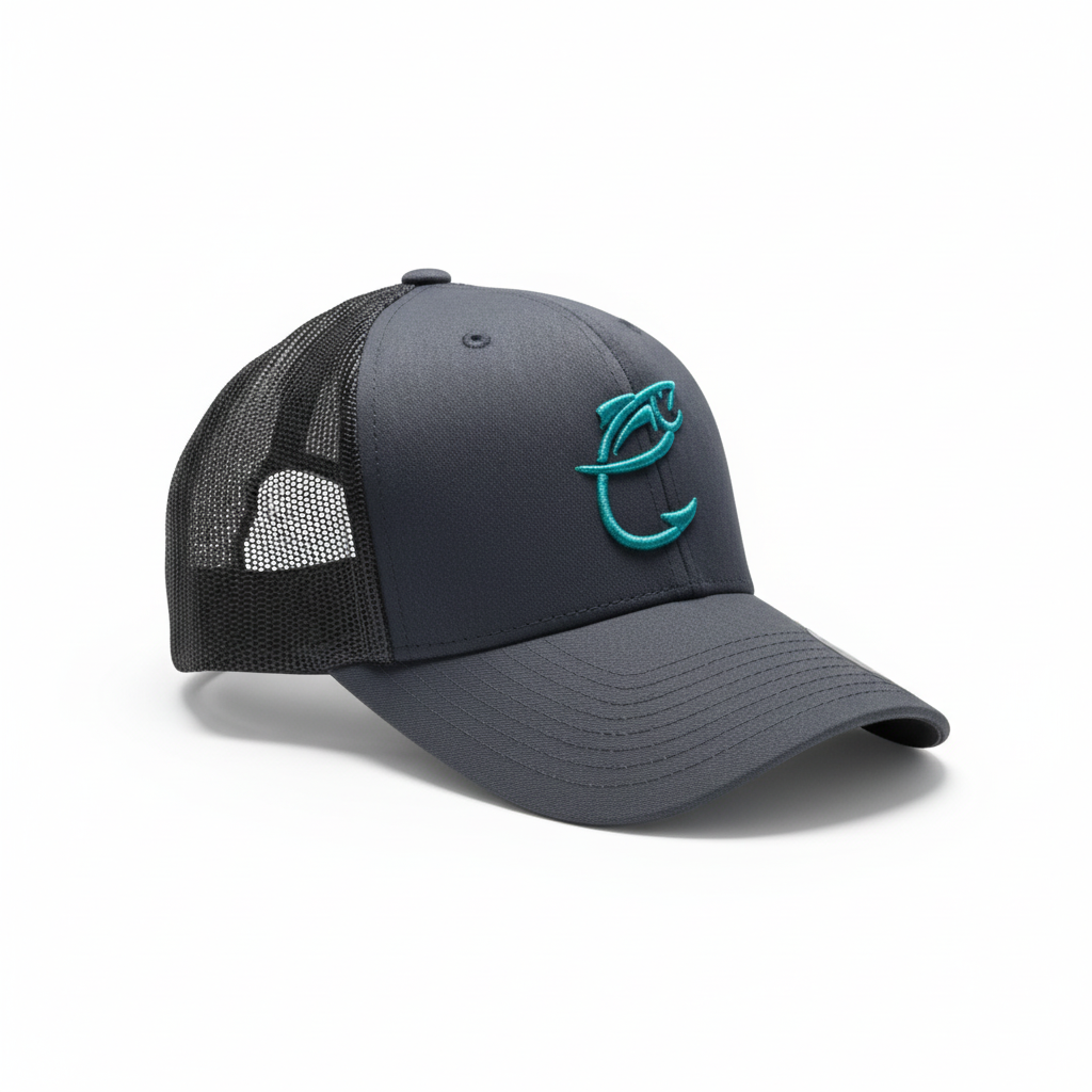 Indigefish Fishing Cap (Navy Blue) Logo